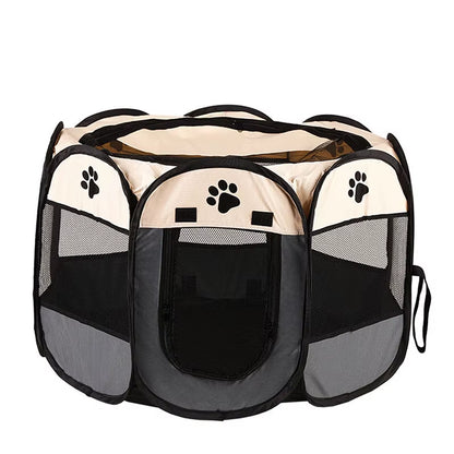 Pet Nest Pet Dog Cat Delivery Room Foldable Cat Nest Pet Fence Tent Octagonal Cage Pet Supplies